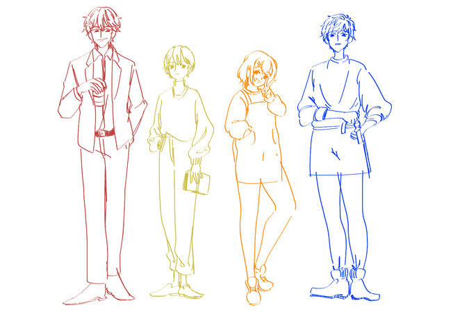 Height Ref: Red, Yellow, Orange, Blue